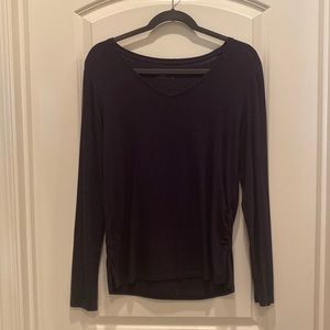 Size Medium navy v-neck top from Coldwater Creek